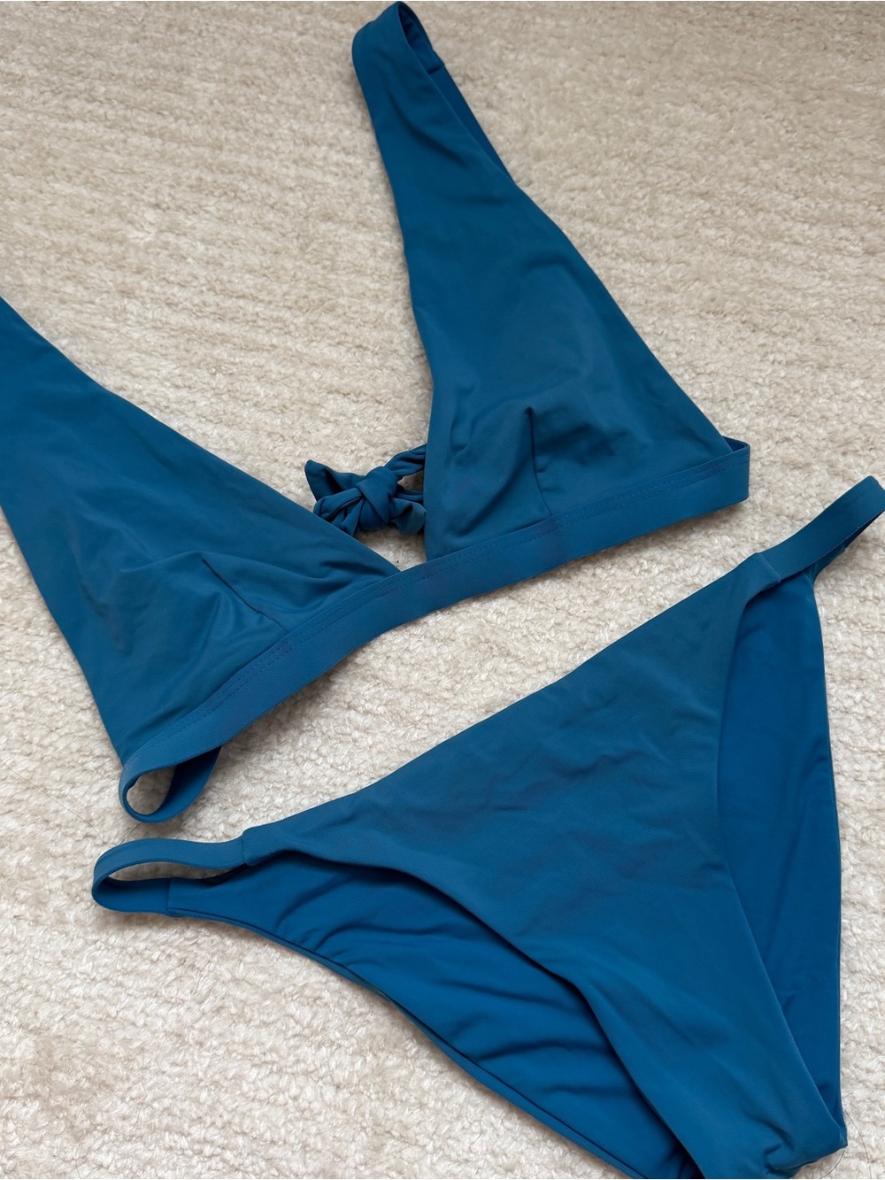 blue bikini